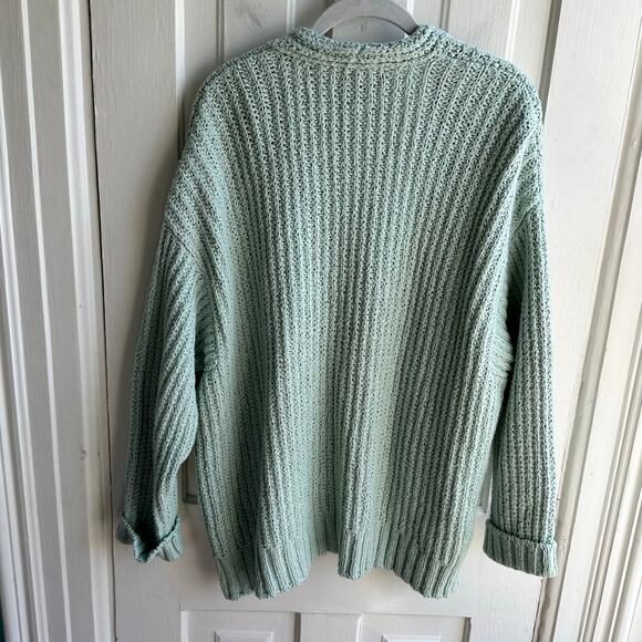 Eileen Fisher Ribbed Knit Organic Cotton Cardigan Sweater - Picture 6 of 8
